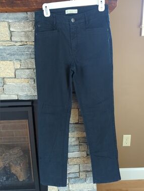 J.Jill Womens Comfort Fit Straight Leg Five Pocket Black Denim Jeans Size 6